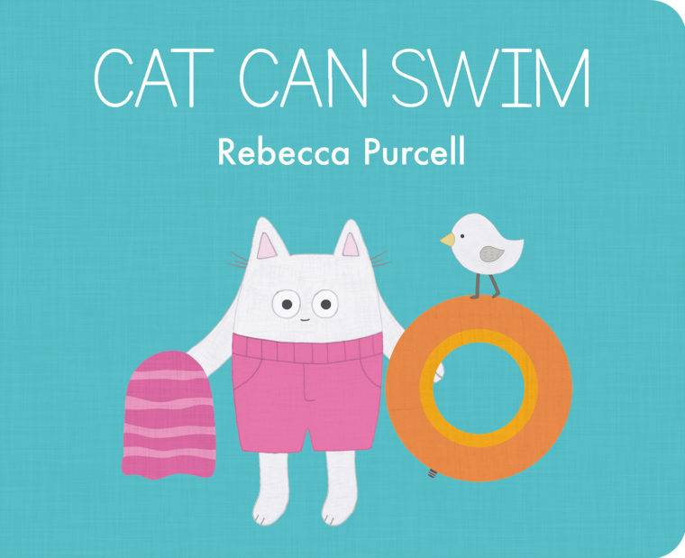 Cover image for the book "Cat Can Swim"