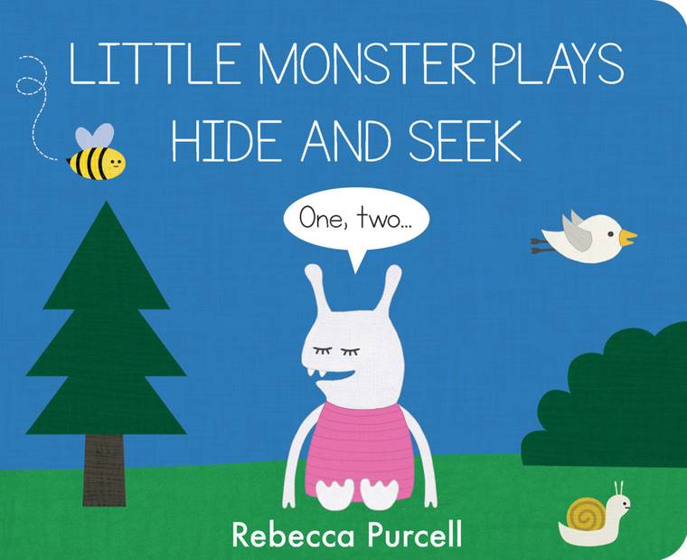 Cover image for the book "Little Monster Plays Hide And Seek"