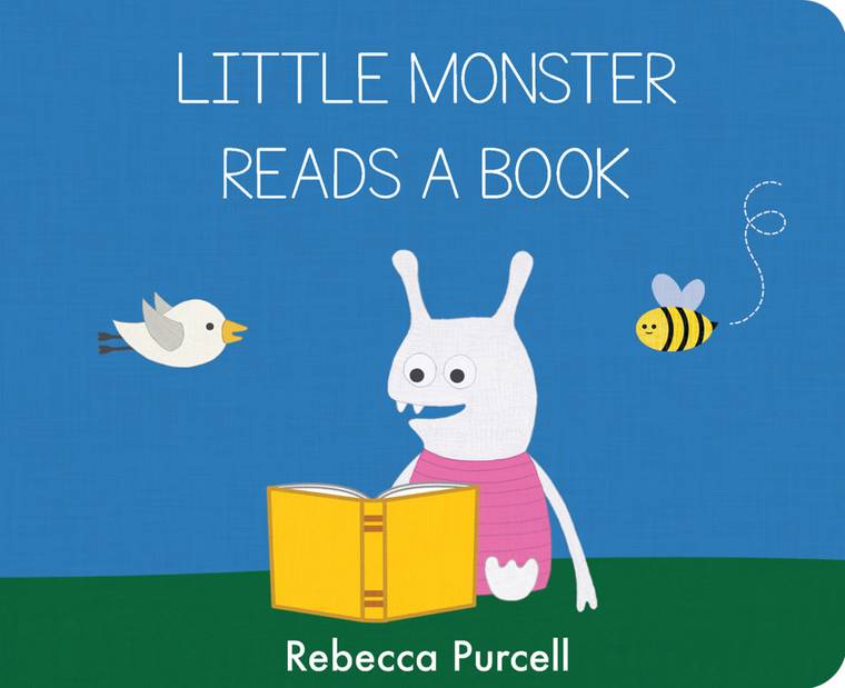 Cover image for the book "Little Monster Reads A Book"